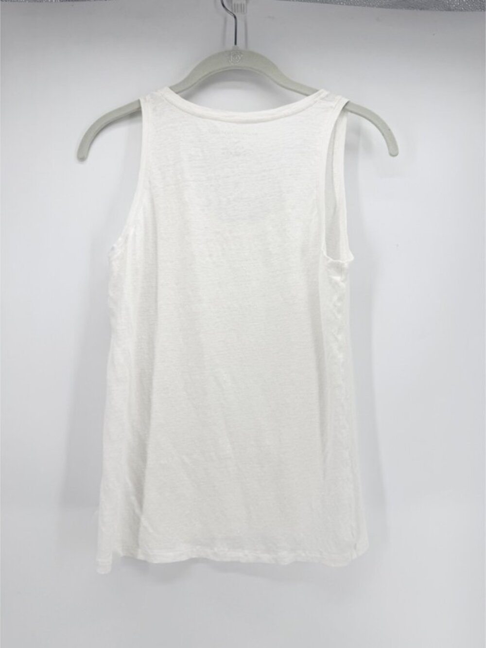 Majestic Filatures Stretch Linen Tank in Blanc size 2/ - Picture 3 of 6